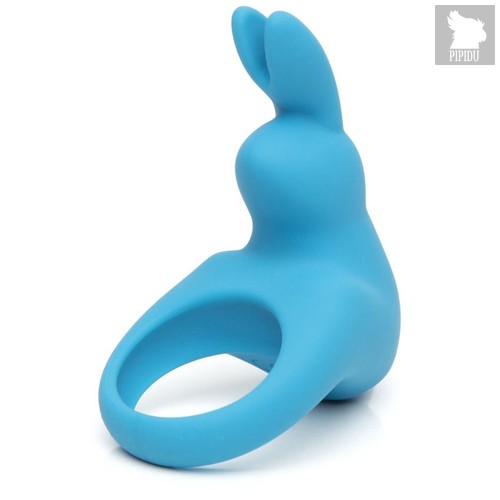 Голубое эрекционное виброкольцо Happy Rabbit Rechargeable Rabbit Cock Ring, цвет голубой - Happy rabbit