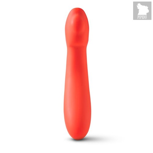 Оранжевый изогнутый вибратор Drift с подогревом - 13,8 см., цвет оранжевый - Lora Dicarlo