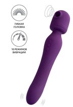 Фиолетовый универсальный стимулятор Kisom - 24 см., цвет фиолетовый - Jos