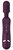 Фиолетовый универсальный массажер Silicone Massage Wand - 20 см., цвет фиолетовый - Shots Media