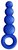 Синяя анальная пробка Chrystalino Tickler - 12 см., цвет синий - Shots Media