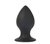 Чёрная анальная втулка Sex Expert - 8 см., цвет черный - Bioritm