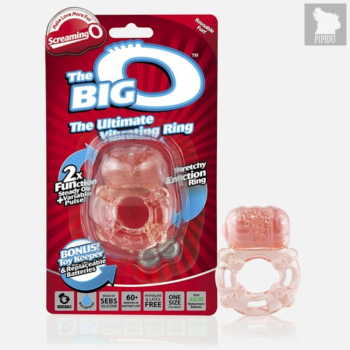 Эрекционное кольцо с вибрацией THE BIG O - Screaming O