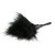 Черный мини-тиклер с перышками - 17 см., цвет черный - EDC Wholesale