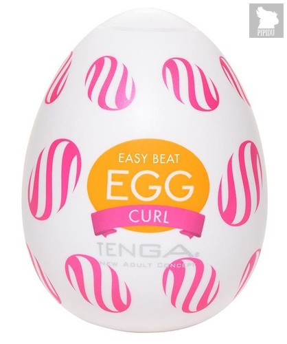 Мастурбатор-яйцо CURL, цвет молочный - Tenga