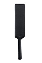 Чёрная шлёпалка с логотипом Obsessive - 22 см, цвет черный - Obsessive