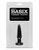 Анальная пробка Basix Rubber Works Beginner's Butt Plug, цвет черный - Pipedream
