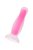 Розовая, светящаяся в темноте анальная втулка Cain Glow - 10 см., цвет розовый - Toyfa
