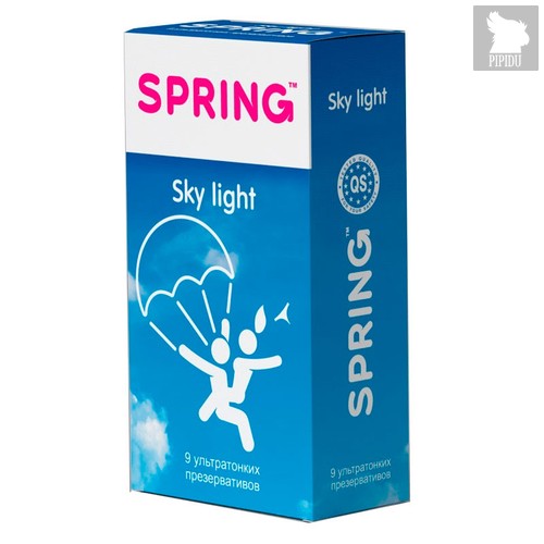 Презервативы Spring Sky Light ультратонкие, 9 шт. - Spring