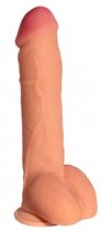 Телесный реалистичный фаллоимитатор с присоской №75 - 23,5 см., цвет телесный - МиФ