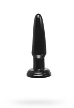 Анальная пробка Basix Rubber Works Beginner's Butt Plug, цвет черный - Pipedream
