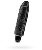 Вибратор King Cock 6" Vibrating Stiffy, цвет черный - Pipedream