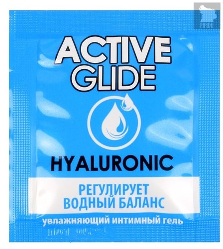 Лубрикант на водной основе Active Glide с гиалуроновой кислотой - 3 гр. - Bioritm