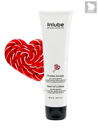 Смазка на водной основе Nuei Inlube Lollipop с алоэ вера и ароматом леденцов - 100 мл. - Nuei Cosmetics