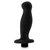 Черный анальный вибромассажёр Silicone Vibrating Prostate Massager 02 - 10,8 см., цвет черный - Blush Novelties