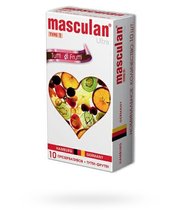 Презервативы Masculan Ultra 1 Tutti-Frutti ароматизированные, 10 шт, цвет желтый - Masculan