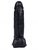 Черный вибратор-реалистик на присоске №2 - 17 см., цвет черный - МиФ