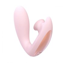Розовый вибратор для G-точки Irresistible Desirable с бесконтактной клиторальной стимуляцией, цвет розовый - Shots Media