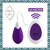 Фиолетовое виброяйцо на радиоуправлении Anna Vibrating Egg Remote, цвет фиолетовый - FeelzToys