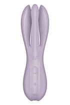 Сиреневый клиторальный вибромассажер Threesome 2, цвет сиреневый - Satisfyer