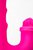 Силиконовый вибратор Idol с клиторальным стимулятором - 22,4 см, цвет розовый - Nalone