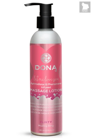 Увлажняющий лосьон для массажа DONA Massage Lotion Flirty Aroma: Blushing Berry 235 мл - DONA by JO