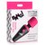 Розово-черный мини-вибромассажер 10X Vibrating Mini Silicone Wand, цвет розовый - XR Brands