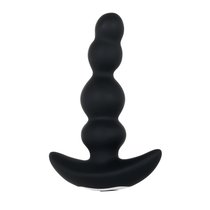 Черная анальная втулка с вращением Bump N Groove - 13,5 см., цвет черный - Evolved
