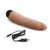 Кофейный вибратор-реалистик 7" Realistic Vibrator - 20 см., цвет кофейный - Powercocks