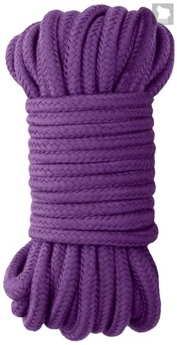 Фиолетовая веревка для бондажа Japanese Rope - 10 м., цвет фиолетовый - Shots Media