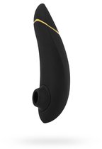 Чёрный бесконтактный клиторальный стимулятор Womanizer Premium, цвет черный - Epi24