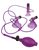 Виброприсоски-помпы для стимуляции сосков и клитора Triple Suckers, цвет фиолетовый - Pipedream