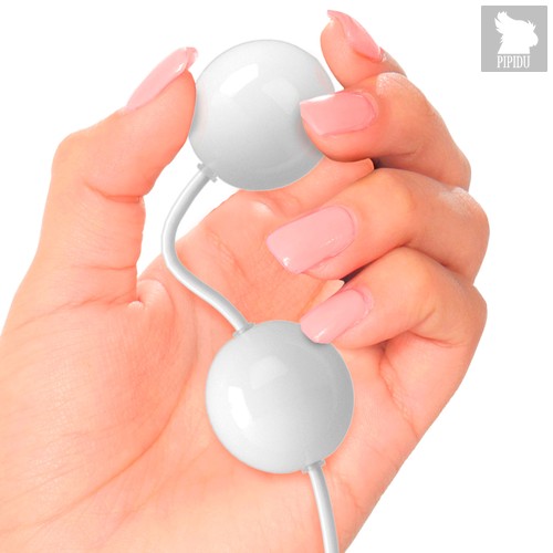 Вагинальные шарики iSex USB Kegel Balls с вибрацией, цвет белый - Pipedream