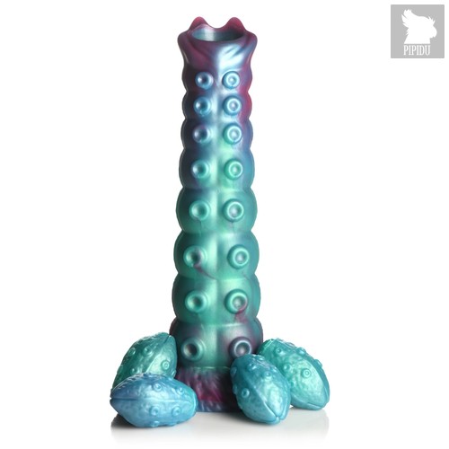 Фантазийный фаллоимитатор Galactic Breeder Ovipositor Silicone Dildo - 22 см., цвет разноцветный - XR Brands