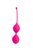 Розовые двойные вагинальные шарики с хвостиком Cosmo, цвет розовый - Bioritm