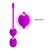 Вагинальные виброшарики Willie с пультом ДУ, цвет лиловый - Baile