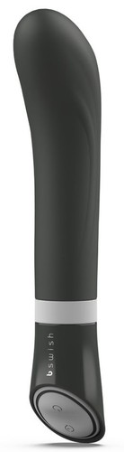 Черный G-стимулятор с вибрацией Bgood Deluxe Curve - 19,3 см., цвет черный - B Swish
