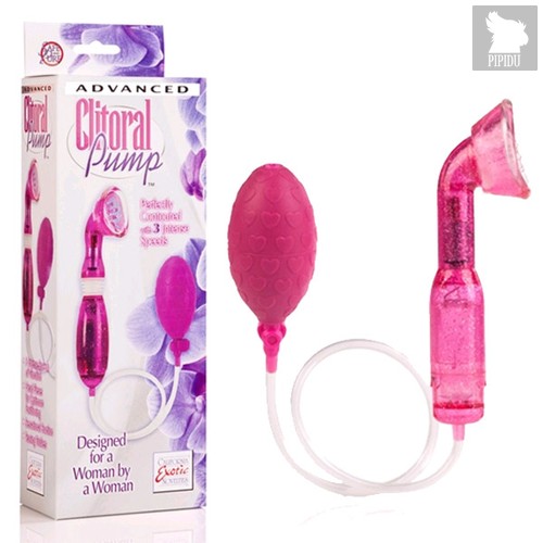 Вибропомпа для клитора Advanced Clitoral Pumps - Pink, цвет розовый - California Exotic Novelties