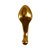 Золотистый анальный стимулятор из стекла - 10,9 см, цвет золотой - Pipedream