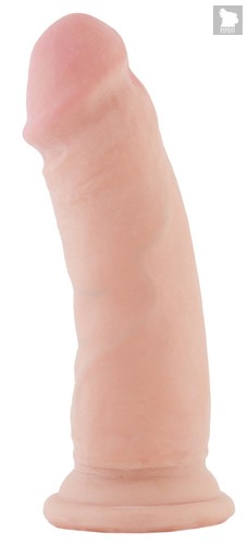 Упругий фаллоимитатор на присоске - 16 см, цвет телесный - Toyfa