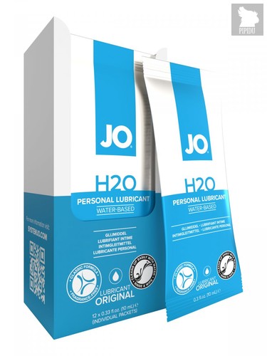 Лубрикант на водной основе JO Personal Lubricant H2O - 12 саше по 10 мл. - System JO