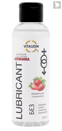 Интимный гель-смазка на водной основе VITA UDIN с ароматом клубники - 200 мл. - Vita Udin
