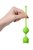 Зеленые вагинальные шарики A-Toys с ушками, цвет зеленый - Toyfa