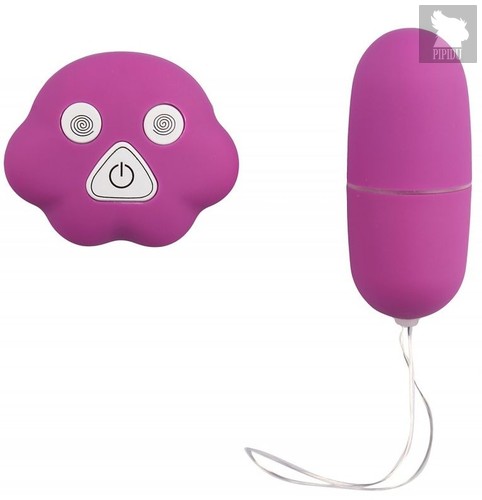 Фиолетовое виброяйцо с пультом управления вибрацией, цвет фиолетовый - МиФ
