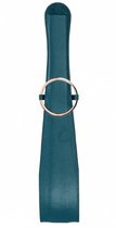 Зеленая шлепалка Belt Flogger - 54 см., цвет зеленый - Shots Media