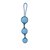 Вагинальные шарики Key by Jopen - Stella III - Blue, на сцепке в оболочке, цвет голубой - Jopen