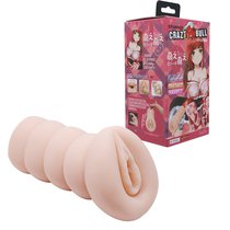 Мастурбатор-вагина 3D с эффектом смазки, цвет телесный - Baile