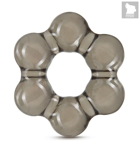 Дымчатое эрекционное кольцо Stay Hard Thick Bead Cock Ring, цвет дымчатый - Blush Novelties