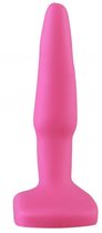Ярко-розовая анальная пробка - 10 см., цвет розовый - МиФ