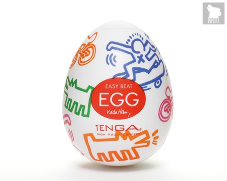 Мастурбатор-яйцо Keith Haring EGG STREET - Tenga